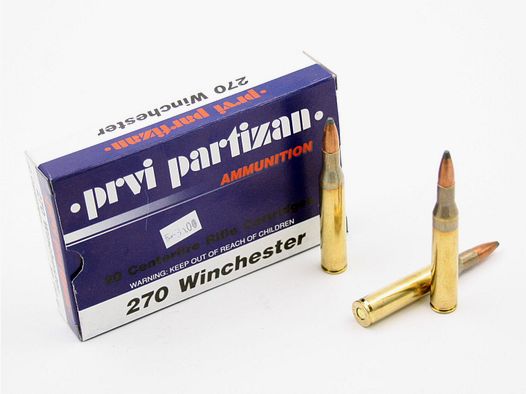 Prvi Partizan PPU, 270 Win, SP, 150 gr, 9.7gr., 20 Stk.