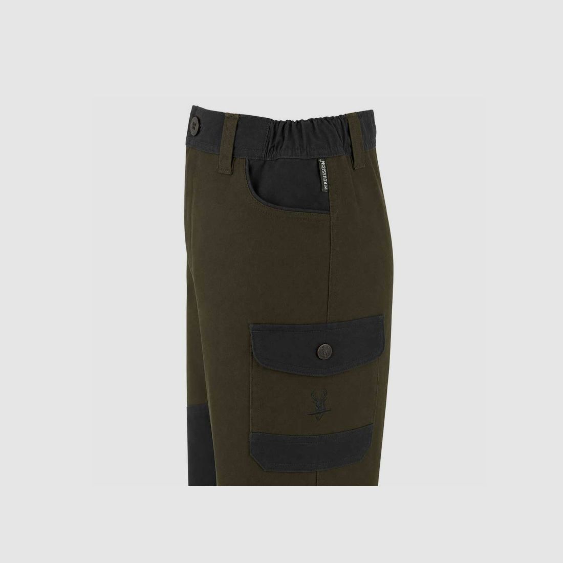Fuseau chasse enfant kaki en polyester-coton déperlant, image 14 sur 16
