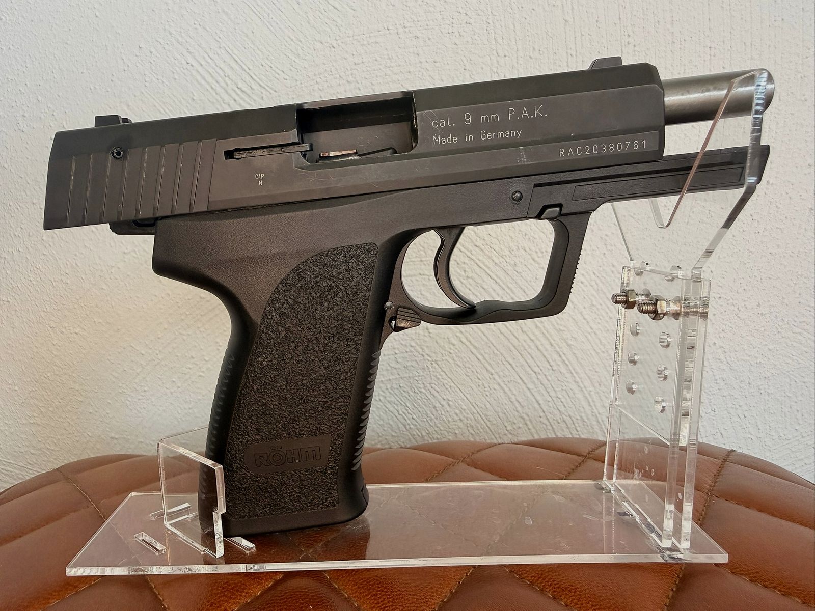 Röhm RG 96 blank firing pistol blued