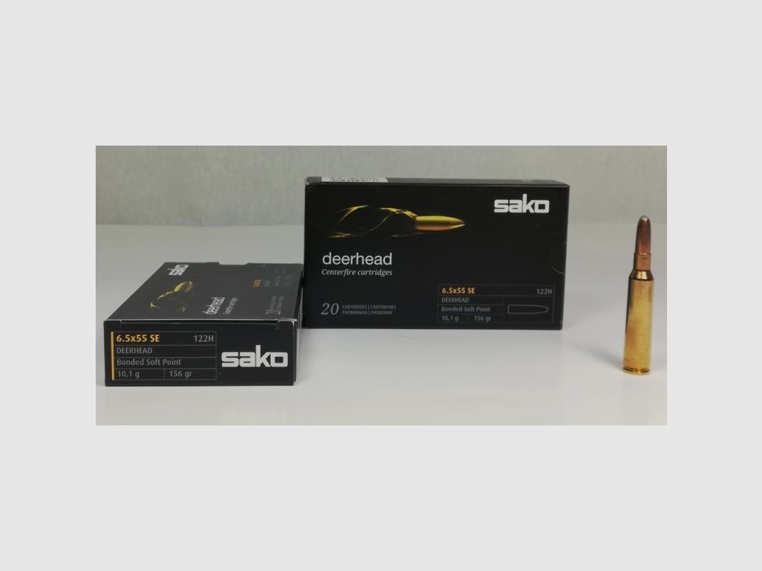 Sako DEERHEAD Munition 6,5×55 SE 156 gr
