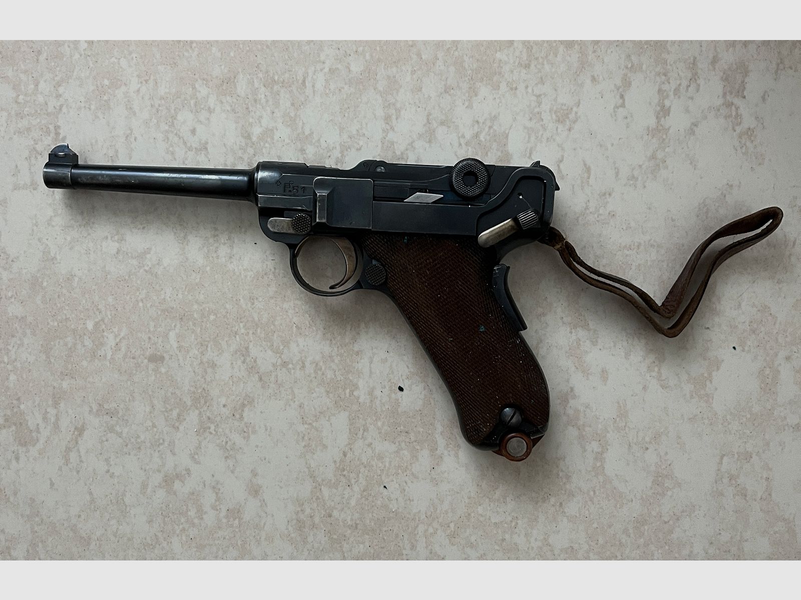 Schweizer Ordonanzpistole 1900/06 (Parabellum), Kalier 7,65 mm Luger, von Privat/Familienbesitz 