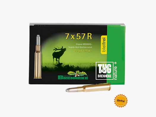 Brenneke 7x57 R 128GR TUG nature+ 20 cartridges