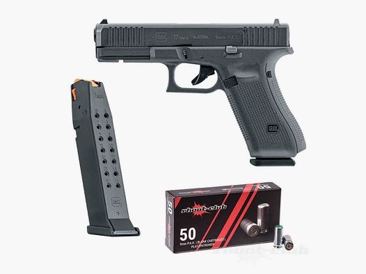 GLOCK	 Glock17 Gen5 Schreckschussp. +Magazin+ 50 SC Platzpatronen