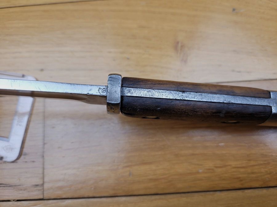 Seltene deutsche Bajonett S14 – seltene Variante von Odéon „On“ – ca. 1915 – Ersatzscheide – TBE+, Bild 10 von 13