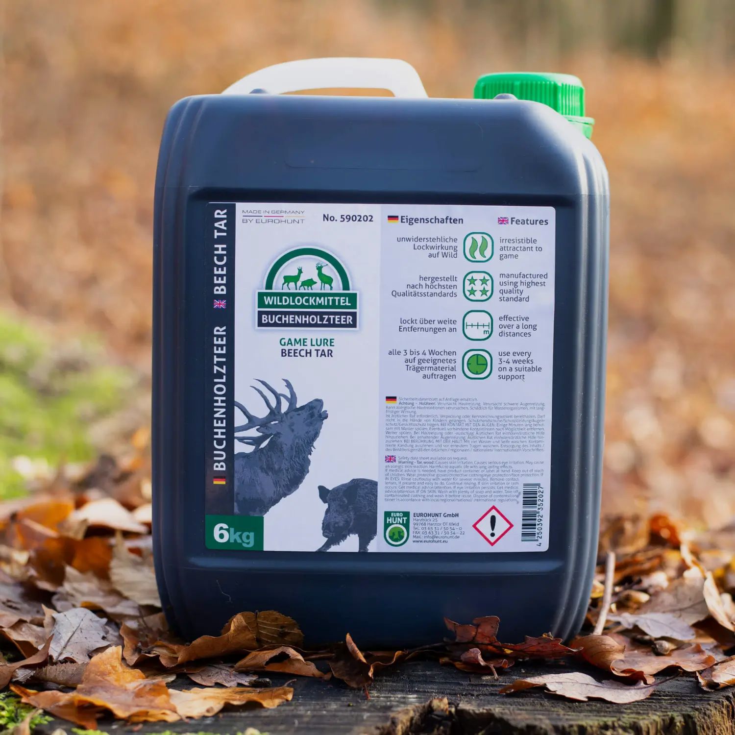 Eurohunt Buchenholzteer im Kanister