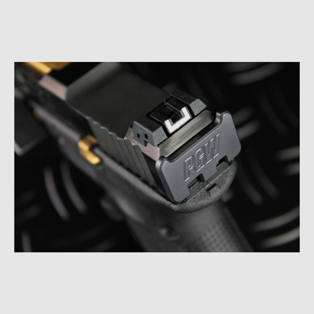 PGW Peterssen Gunworks PGW Plaque de fin améliorée – toutes les pistolets Glock (Gen3 + Gen4)