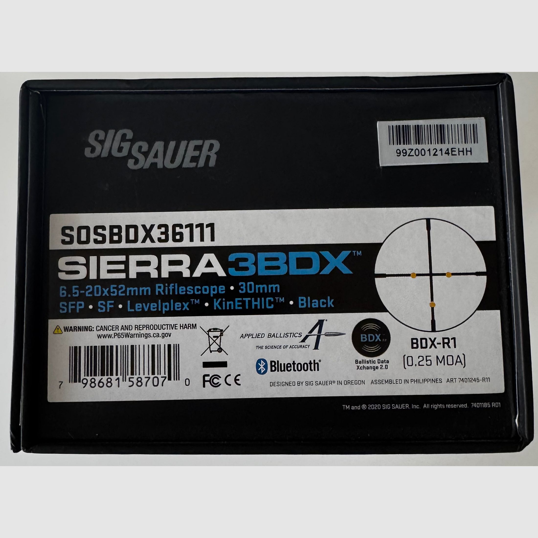 <SIG Electro-Optics Zielfernrohr Sierra3 BDX 6,5-20x52>