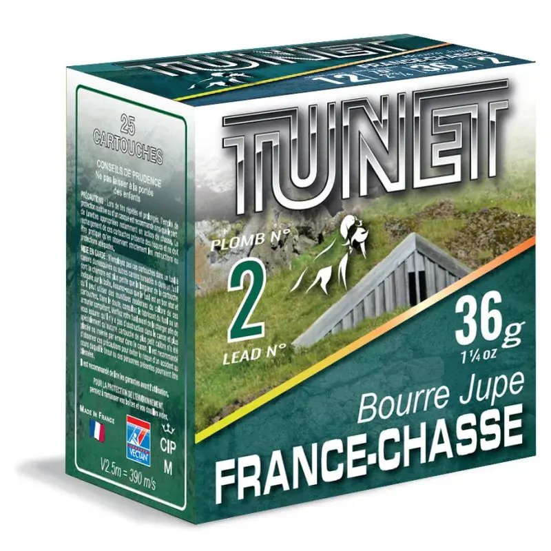 Patrone Tunet Frankreich Jagd Kaliber 12/70, Bild 2 von 4