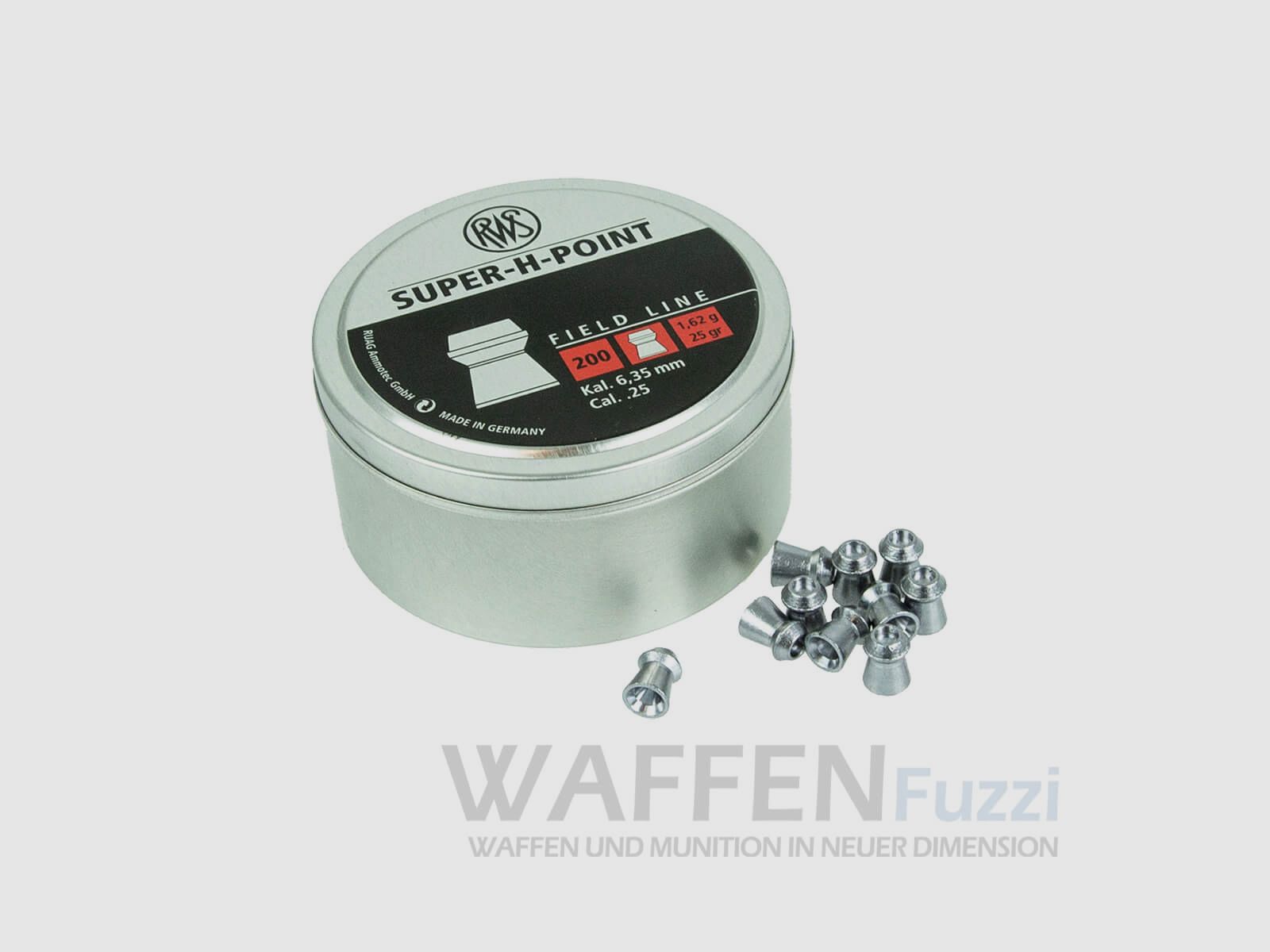 RWS Super-H-Point 1.62g 6.35 mm Diabolo