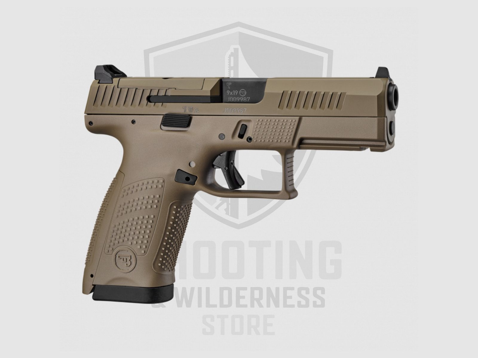 Pistola CZ P-10 C OR FDE (variante civile della nuova pistola P13 della Bundeswehr), immagine 1 di 4