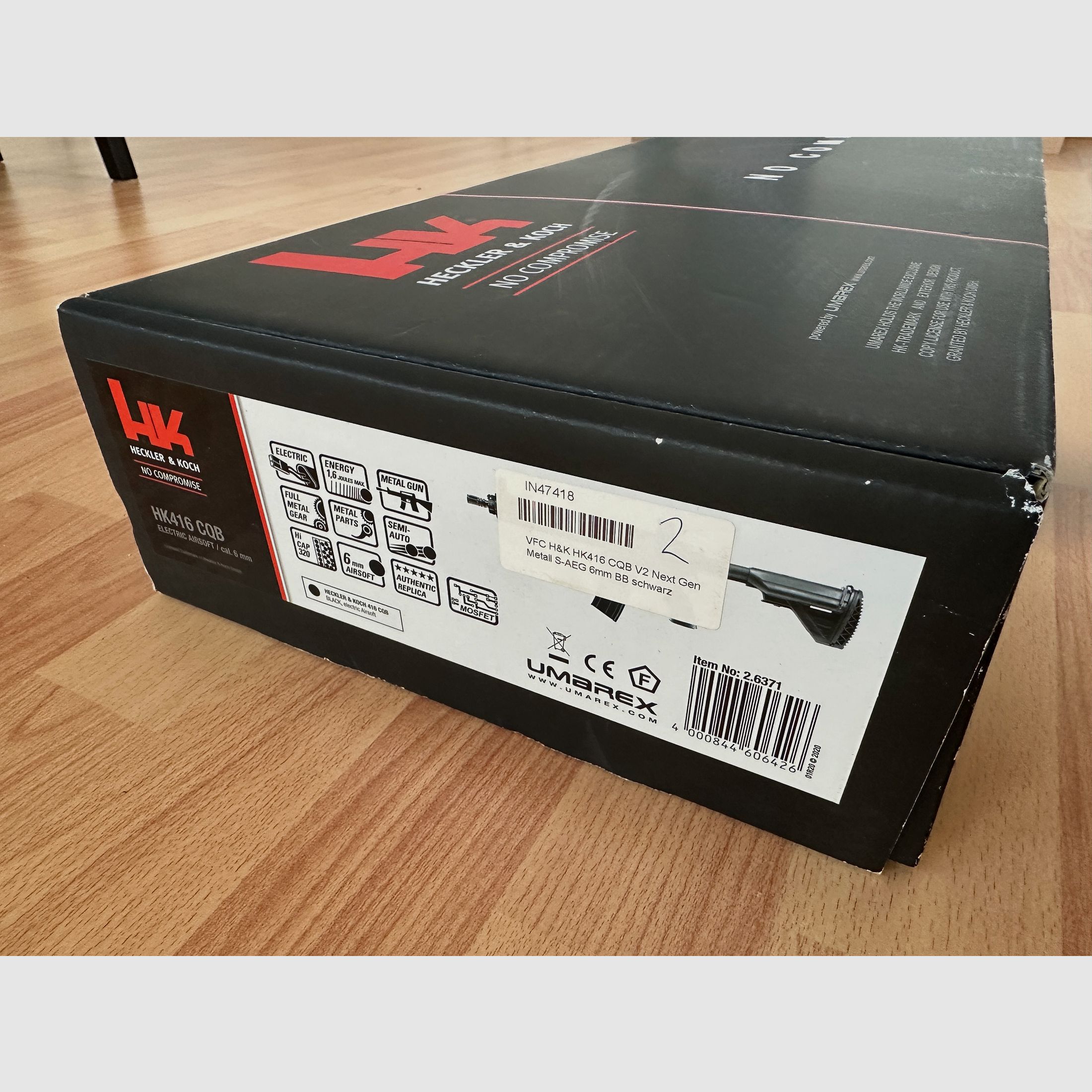 VFC HK416 CQB V2 S-AEG électrique Airsoft 6 mm BB + accessoires + OVP