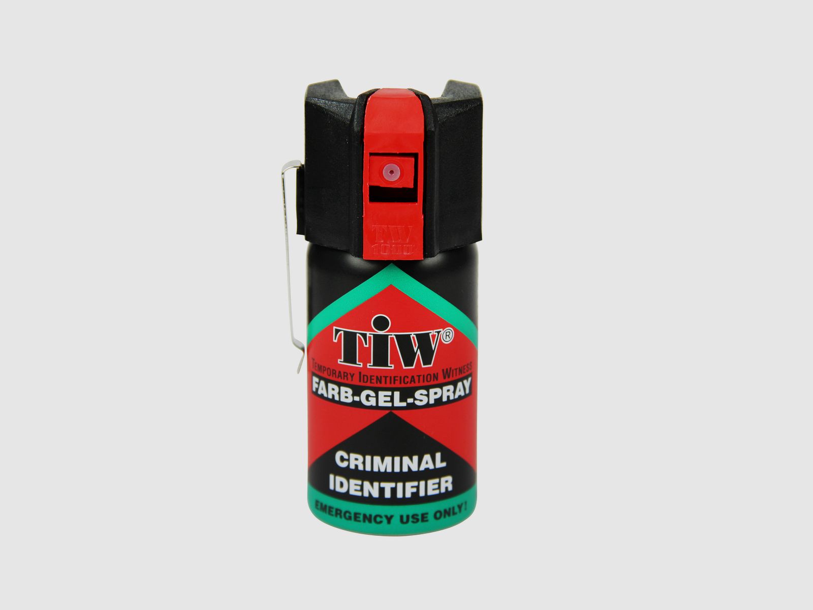 Farbspray Criminal Identifiel - 40 ml, rote Farbe, mit Clip