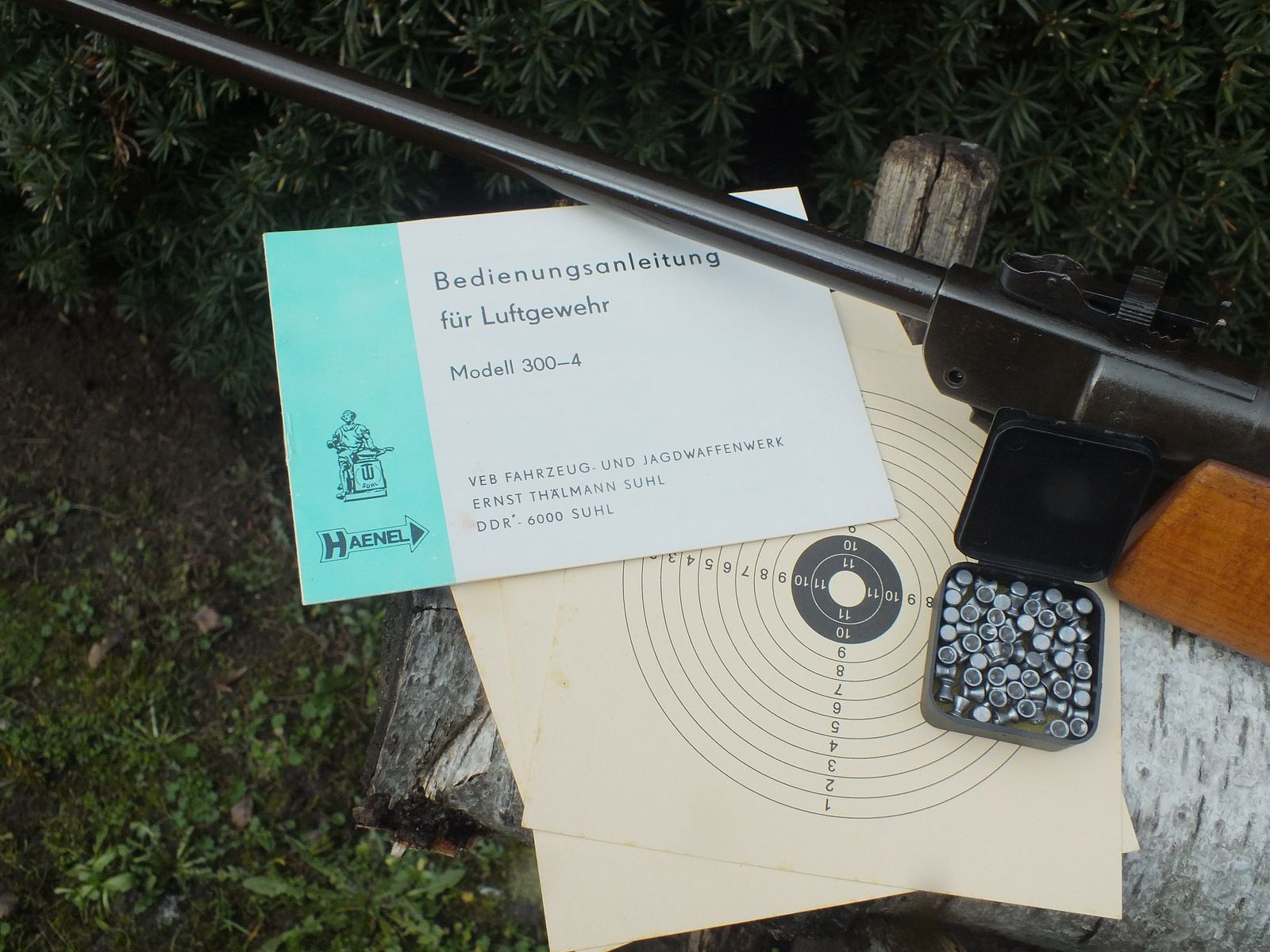 Suhler Luftdruckgewehr Haenel 300-3 mit Sportschaft