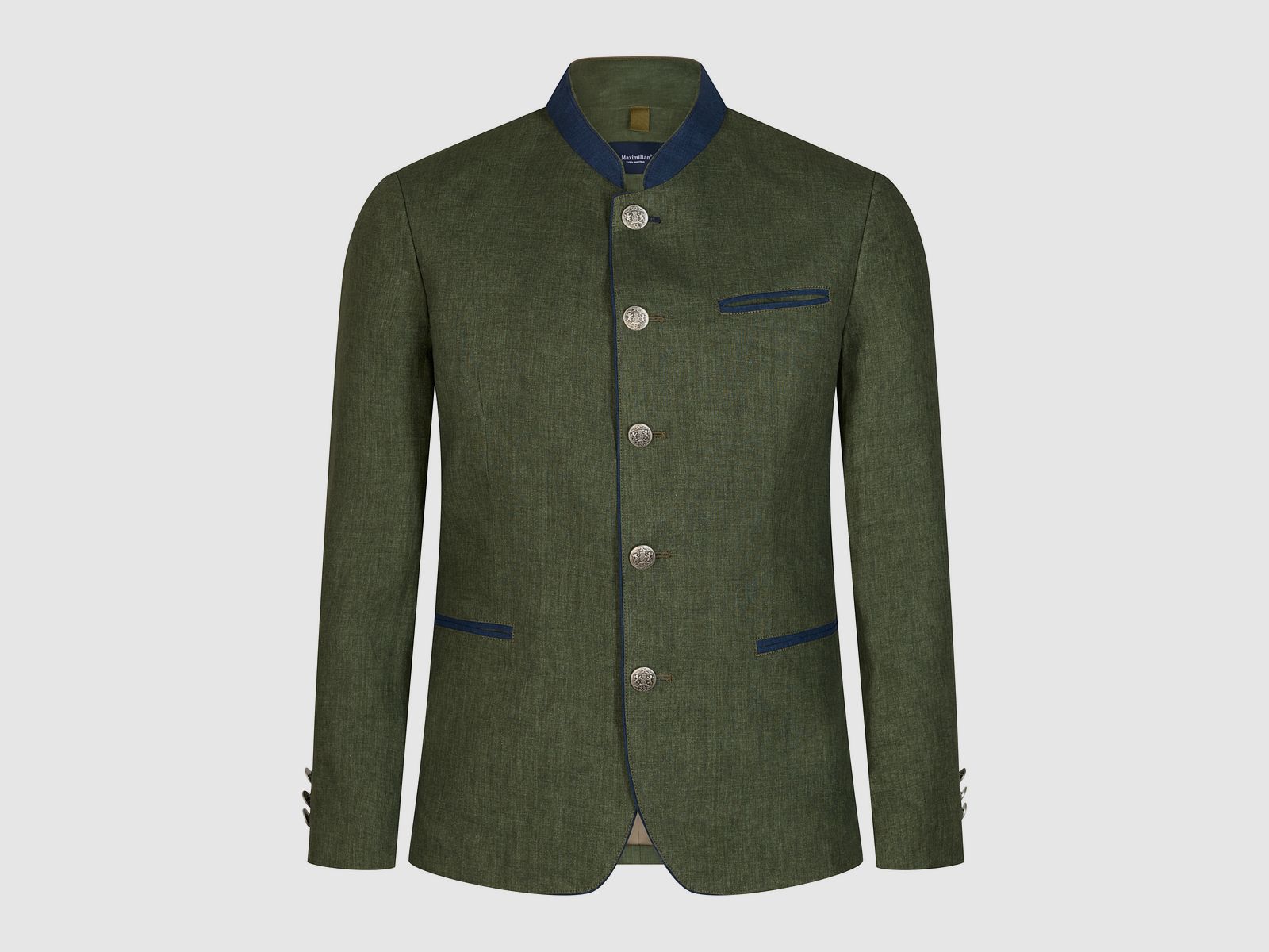 Maximilian linen jacket Murau in olive, image 1 of 2