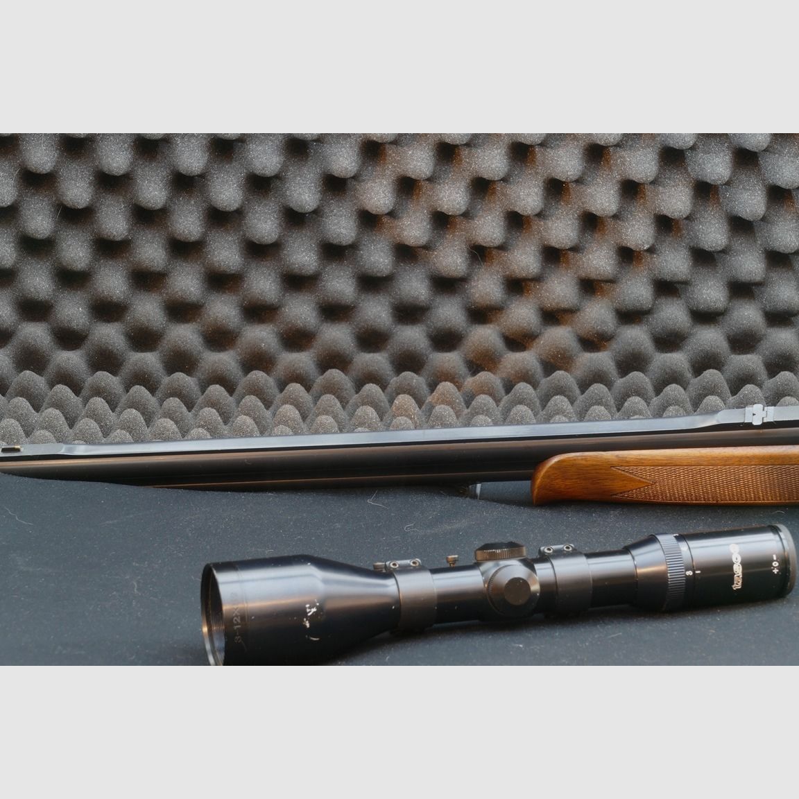 Break-open rifle, Kettner, Italian manufacturing, caliber 9.3x74R and 12/70.