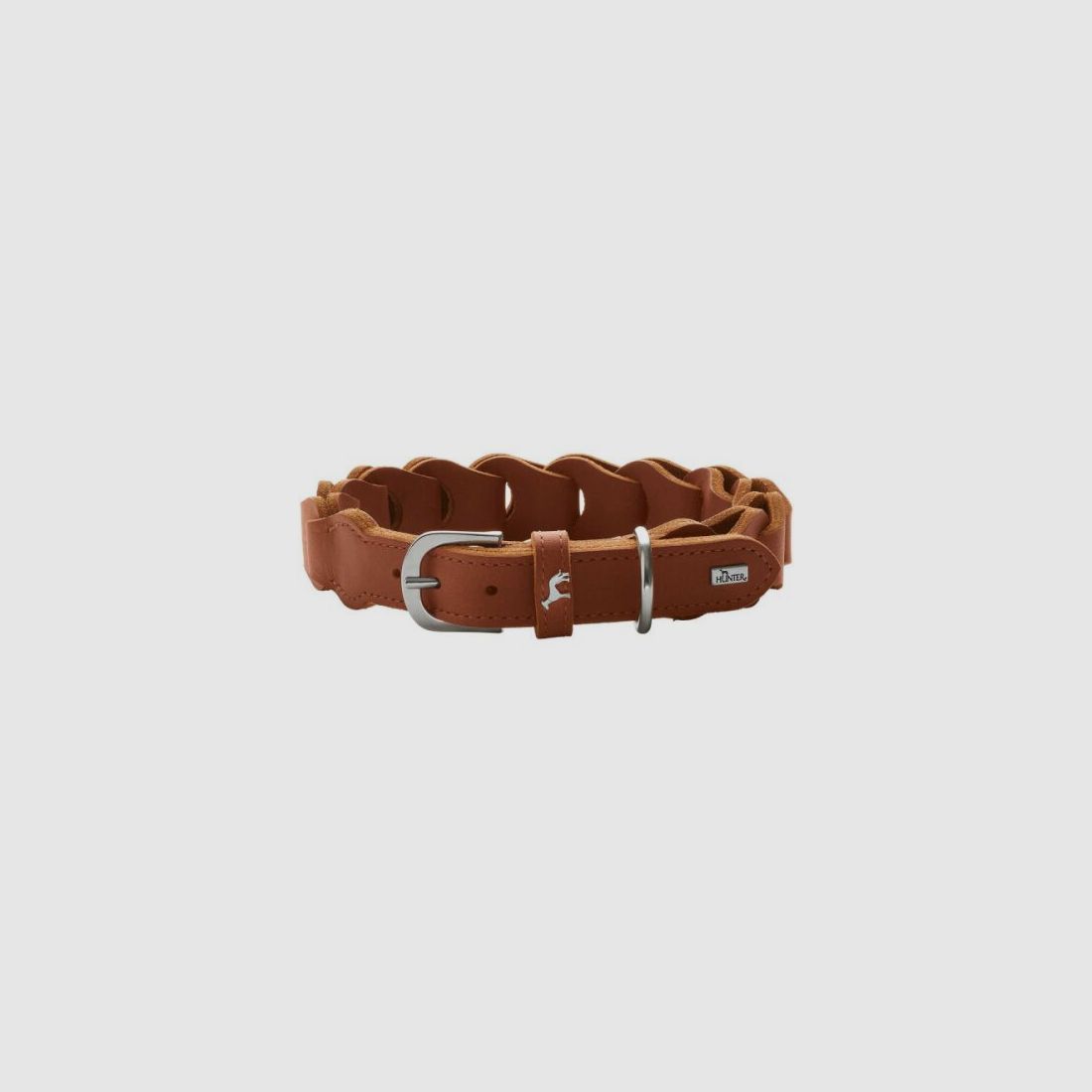 Hunter Halsband Solid Education Chain Cognac 50/S-M