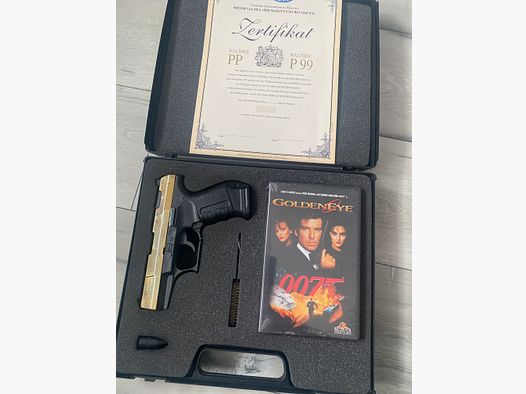 Walther P99 Gold Sonderedition James Bond PTB 637