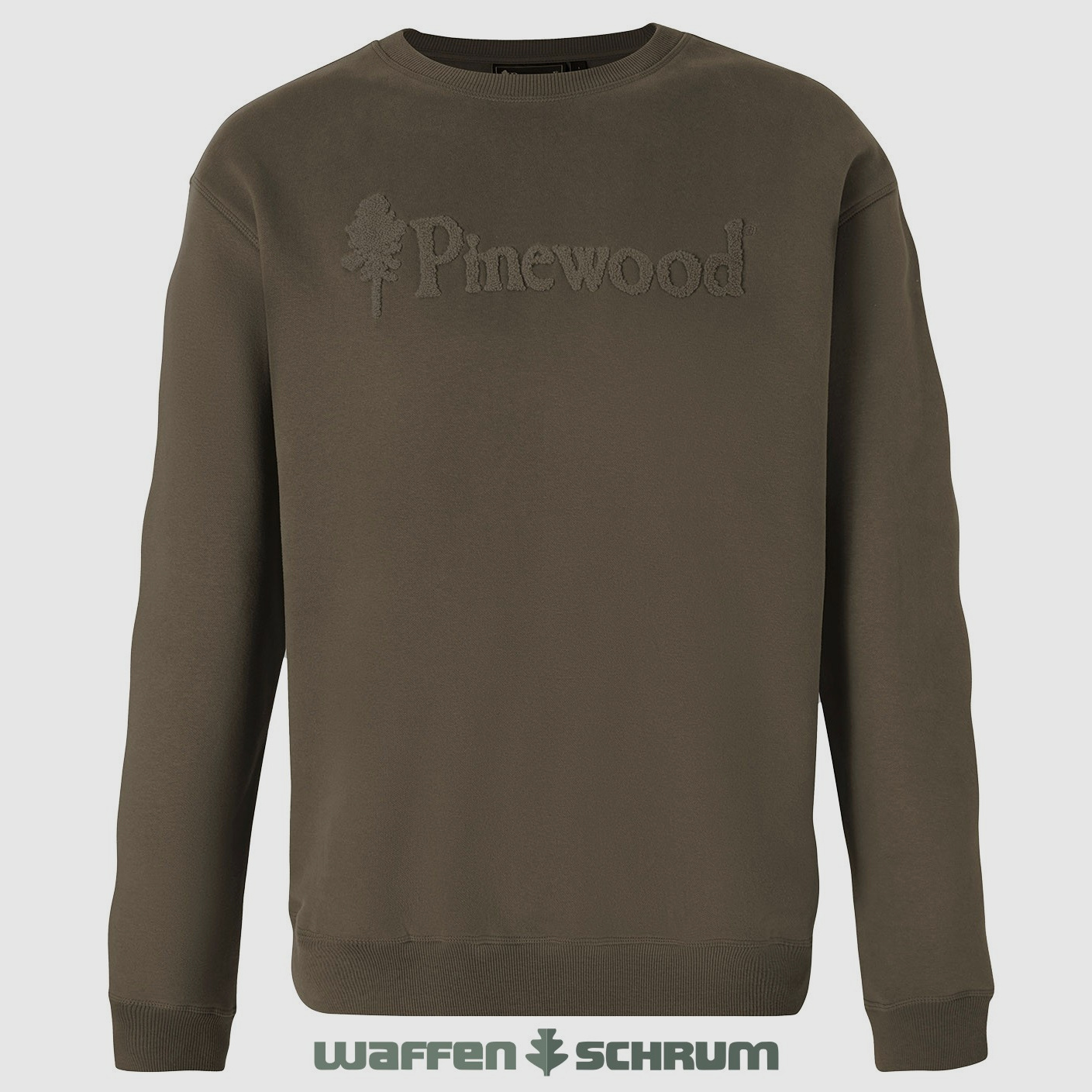 Pinewood Sweater Värnamo Logo Dark Green