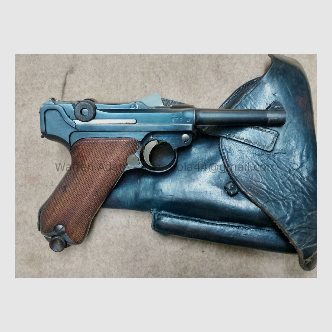 Fábrica de armas de Erfurt Pistola 08, Imperio alemán 1917, imagen 3 de 10