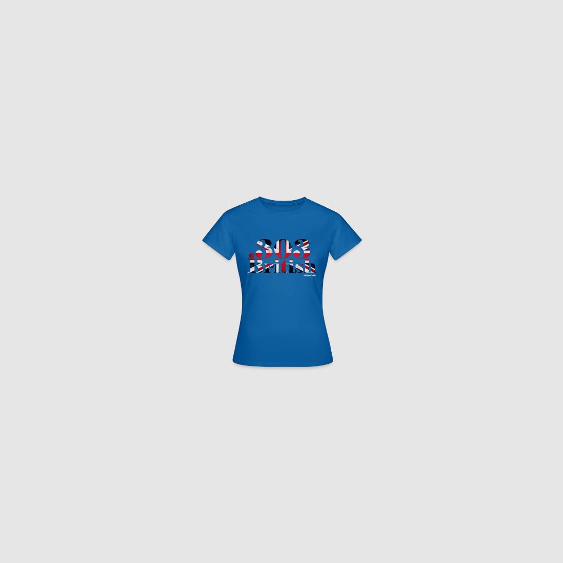 303 British - Frauen T-Shirt Dunkellila