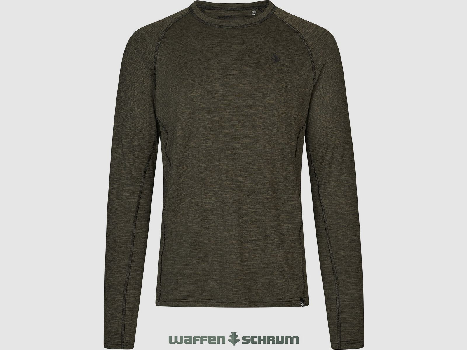 Camiseta de manga larga Seeland Peak verde pino melange