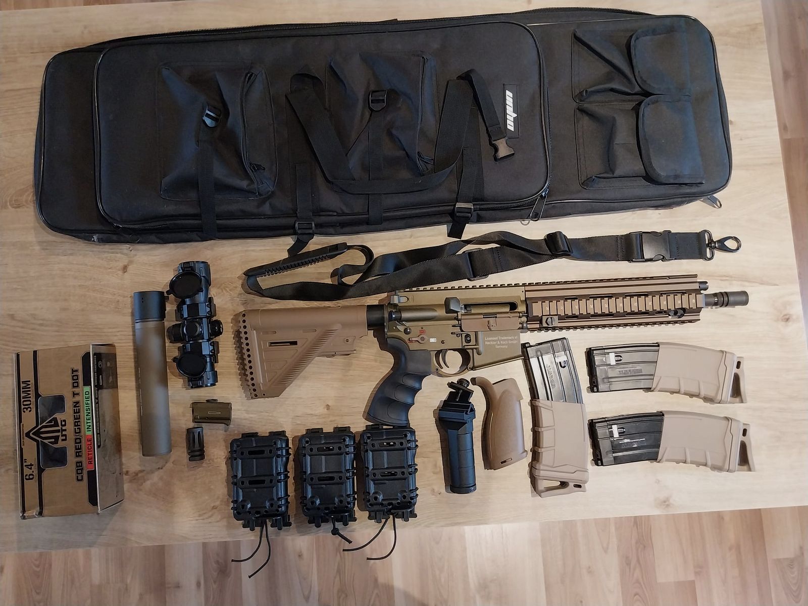 UMAREX HK416A5 GBBR mit Zubehör