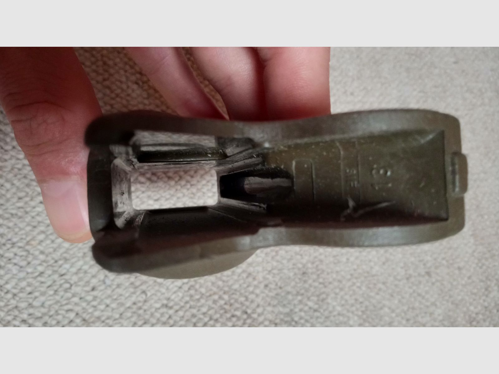 Originale Griff e protezione per trapezio per bipiede, entrambi i pezzi nello stesso verde NATO per H&K G3A4 / verde OD, maniglia larga + impugnatura G3 protezione per le mani