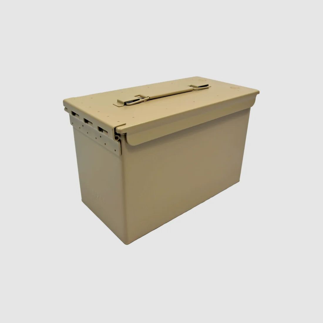 NATO / US caisse de munitions, Gr. 2 (Cal.50), métal, jaune sable, sans impression, neuf