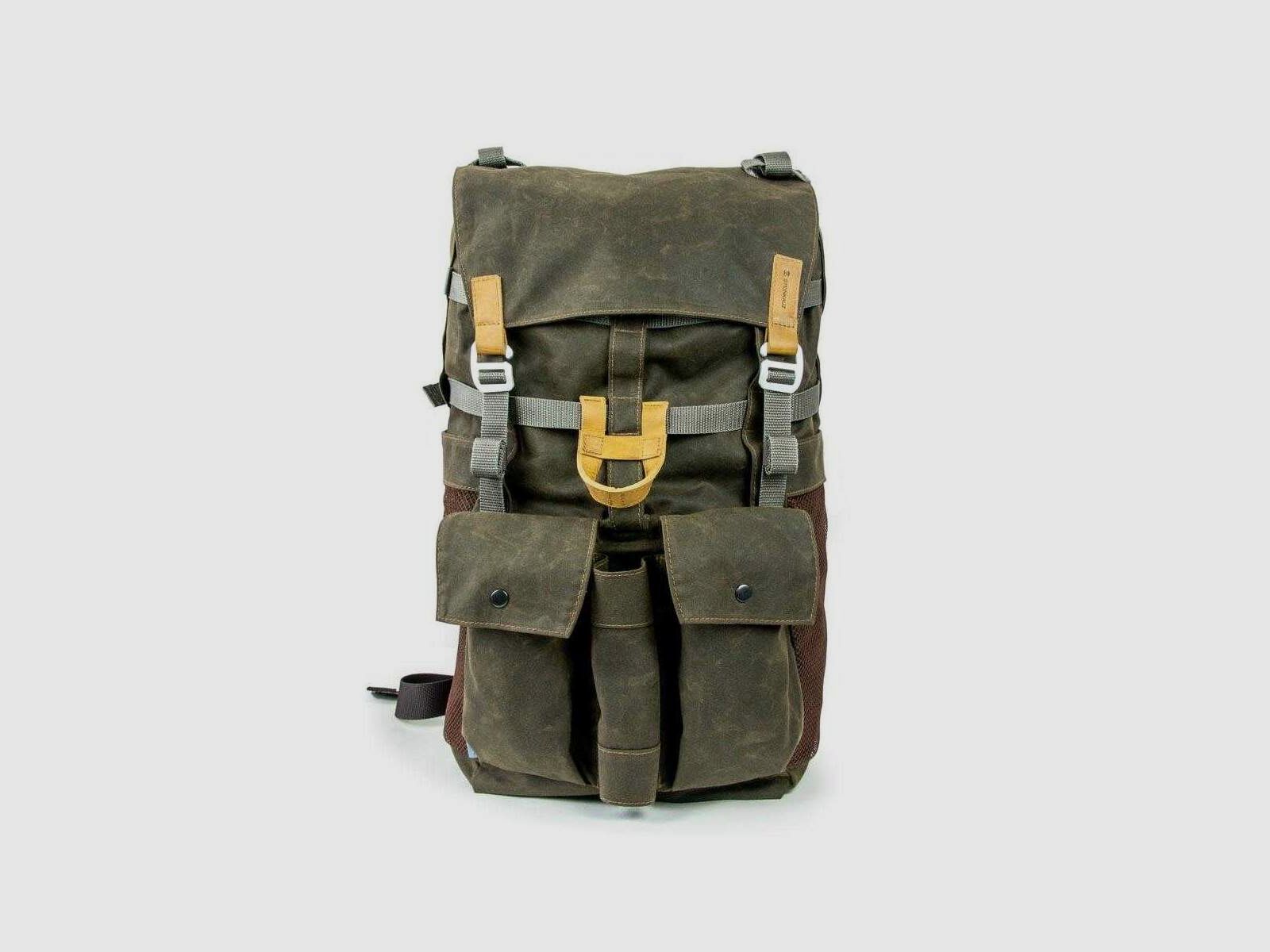 STEINKAUZ Waxcottonrucksack „Bushmann“, Wax-Oliv, Bild 1 von 13
