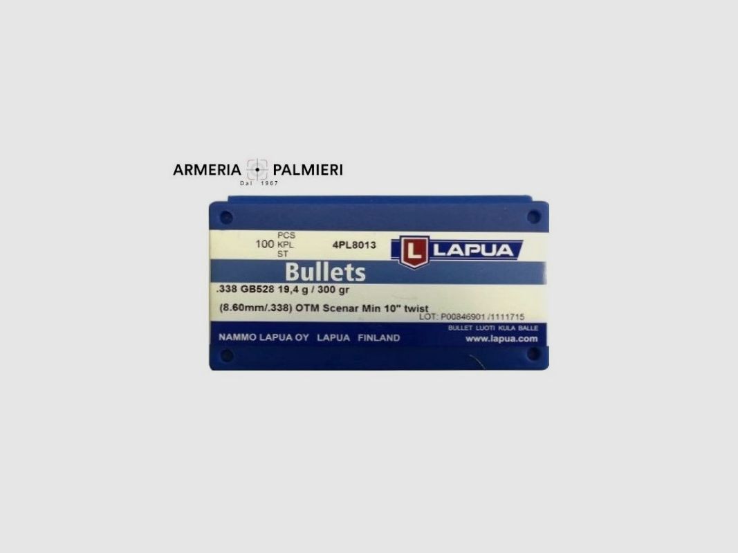 LAPUA Geschosse Kal. 338 OTM 300 GR