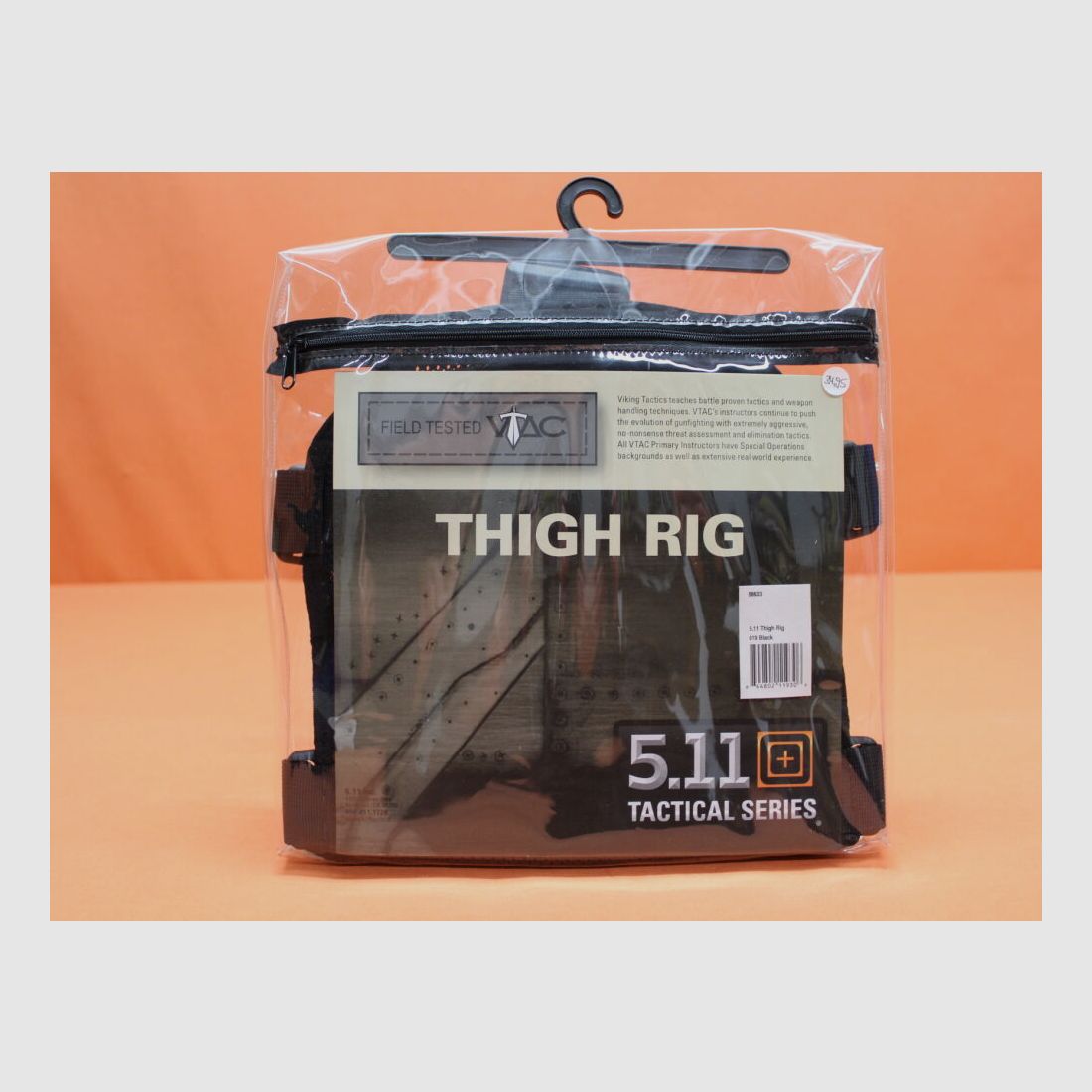 5.11 Thigh Rig (58633) 019 Black: Plataforma de muslo con bucles de cinta