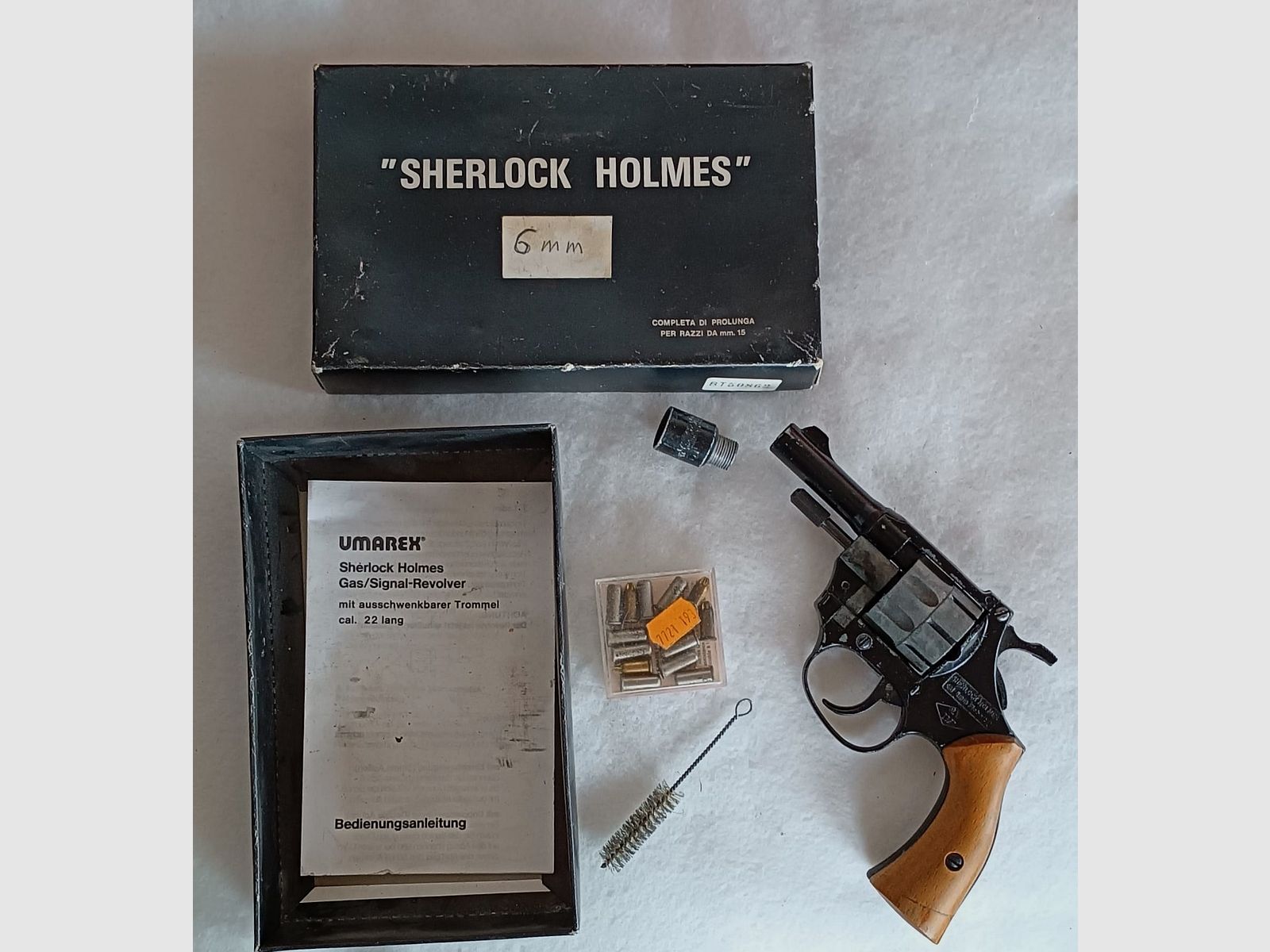 	 UMAREX Sherlock Holmes Revolver 6mm ,Schreckschuss/Gas 