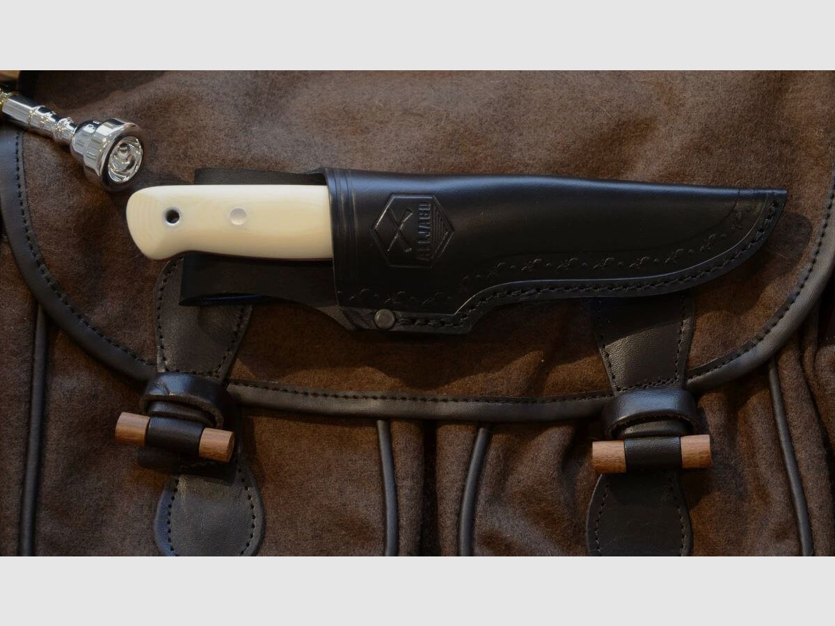 Couteau de chasse Alljagd en micarta ivoire, image 6 sur 6