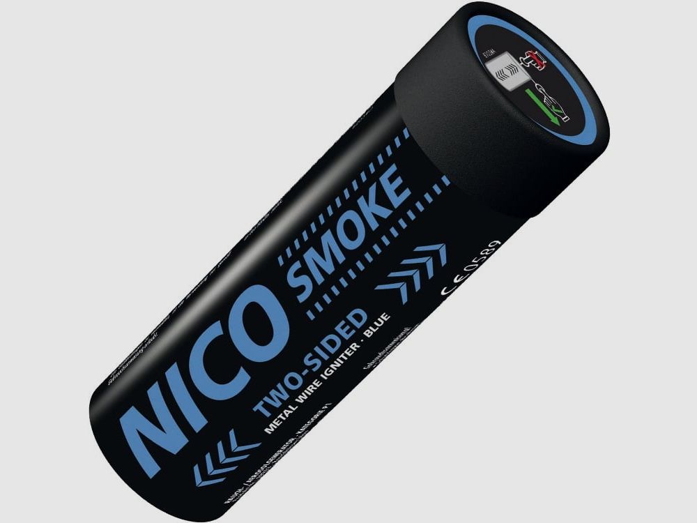 NICO 50 Sekunden Two Sided Paintball Rauchgranate (blau)