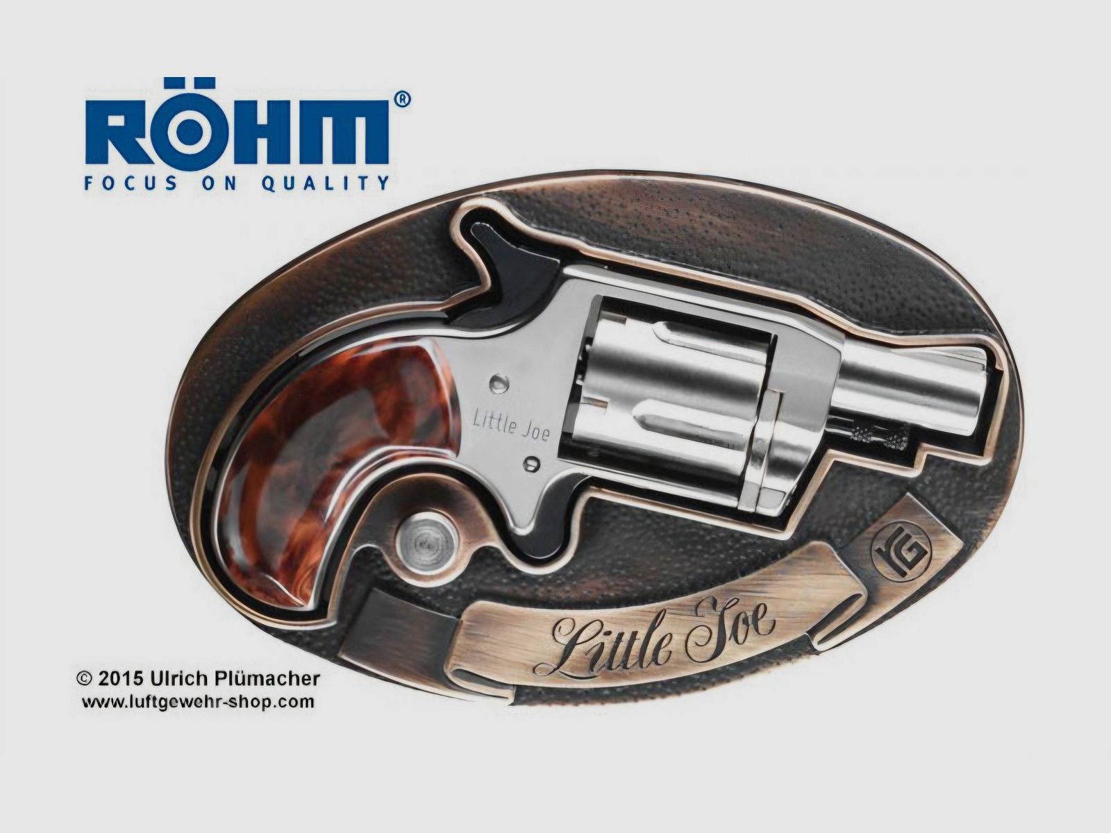 Gürtelschnalle für Röhm "little Joe" Revolver, Bild 1 von 3