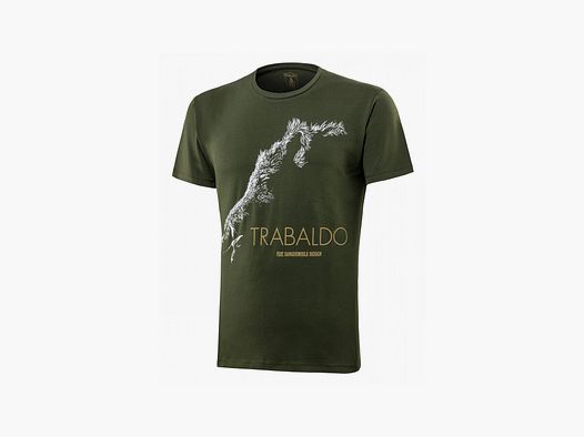 Trabaldo Identity T-Shirt mit grünem Wildschwein-Druck