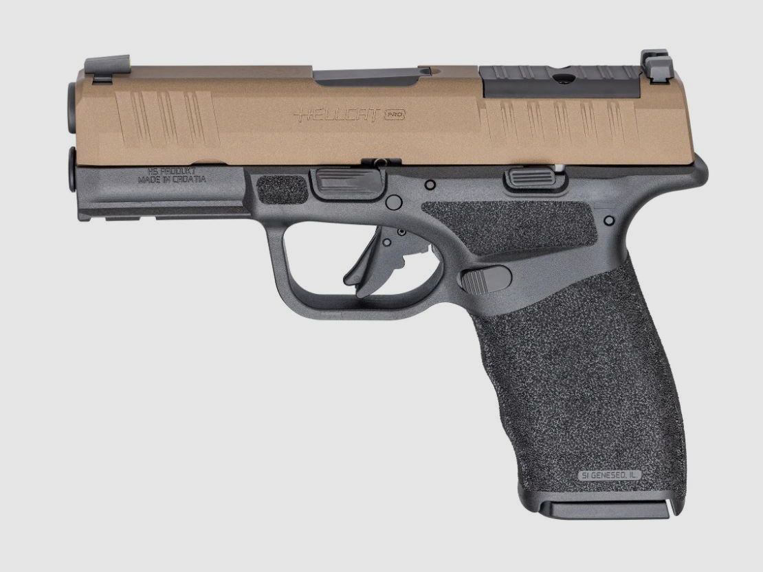 Pistole Springfield Armory Hellcat Pro OSP Burnt Bronze, 9×19, 3.7″ Lauf, Optic Ready, U-Notch, Bild 1 von 3