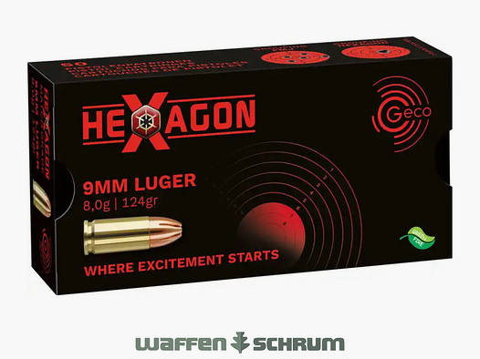 Geco Hexagon SX 8,0g - 124gr 9mmLuger