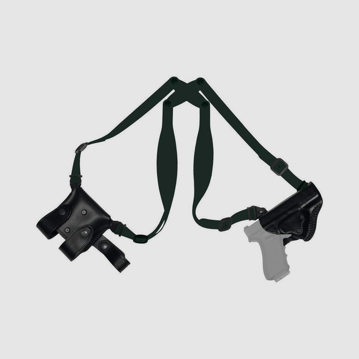 Leder Schulterholster "PRO-L3" Beretta 92/96/98/Brigadier,Taurus PT 100/101/92/99 Without Rail Schwarz Rechtshänder