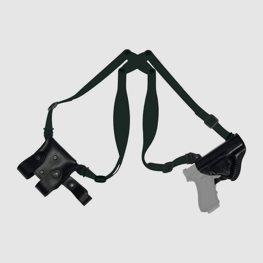 Leder Schulterholster "PRO-L3" Beretta 92/96/98/Brigadier,Taurus PT 100/101/92/99 Without Rail Schwarz Rechtshänder