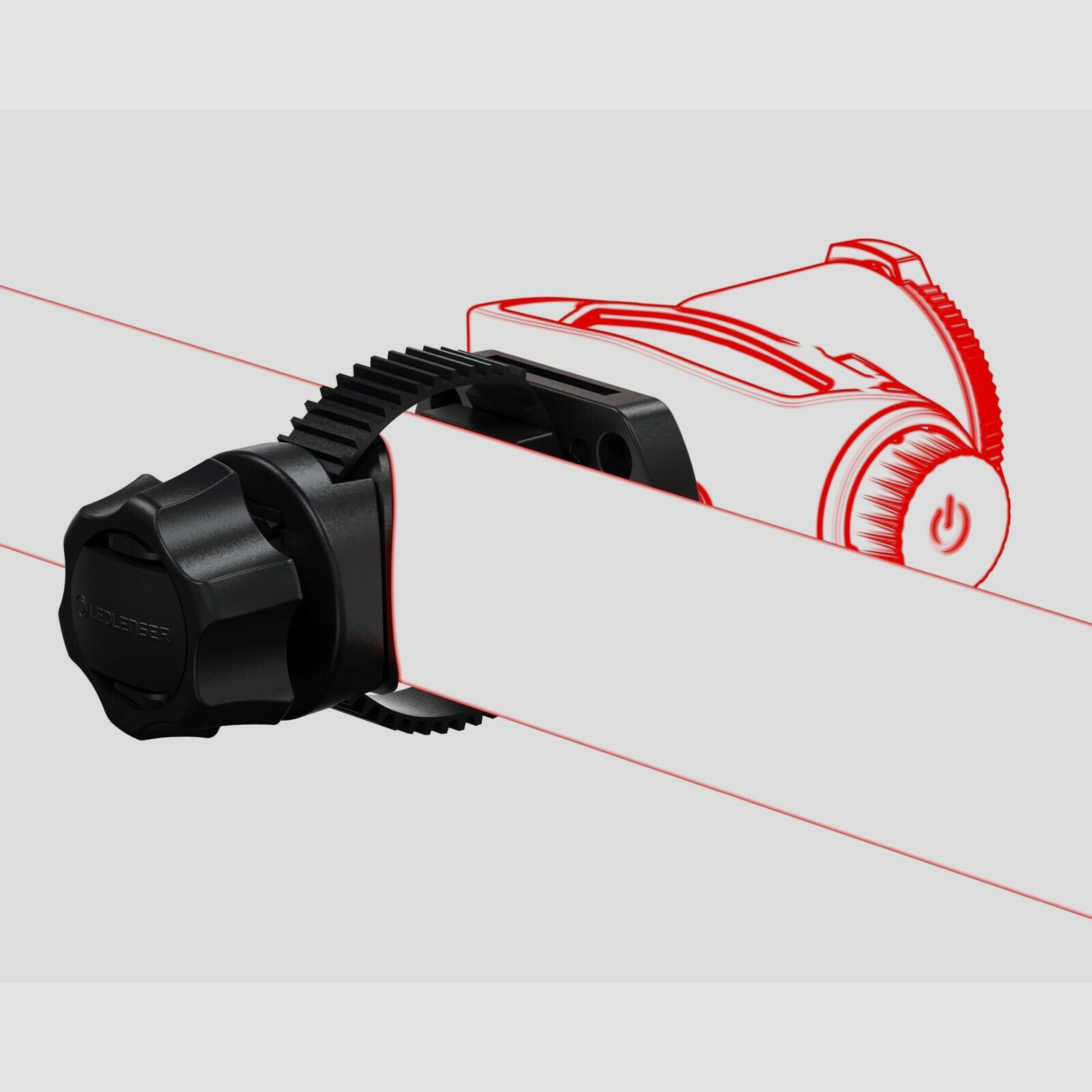 Ledlenser 502256 Universal Mounting Bracket Montage Halterung für Stange Rohr Type E