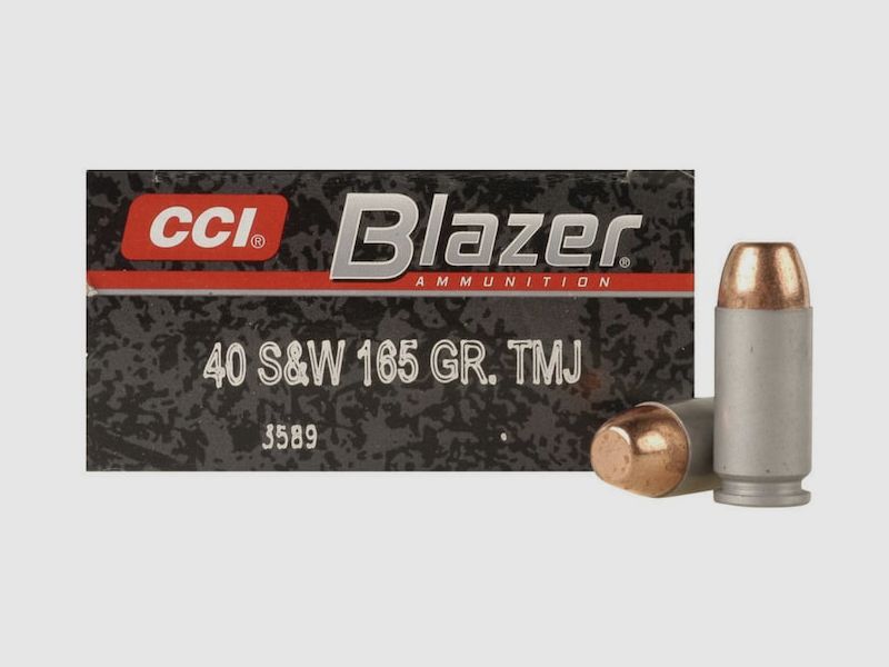 CCI Blazer Aluminium .40 S&W 165GR FMJ 50 Patronen