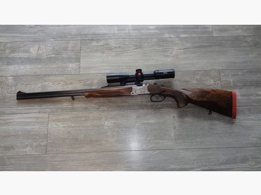 Krieghoff Ultra Bock dubbelloops kogelgeweer (BDB) kaliber 9,3x74 R luxe incl. scharniermontage en gemonteerde premium richtkijker Leica Fortis 6 1,8-12x42i