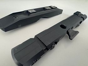 Dentler base Vario for Blaser saddle mounting R8 R93 K95 BBF 95 97 etc. and upper part suitable for Zeiss inner rail