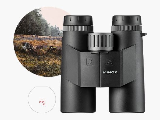 MINOX X-range 10×42 binocolo con misuratore di distanza