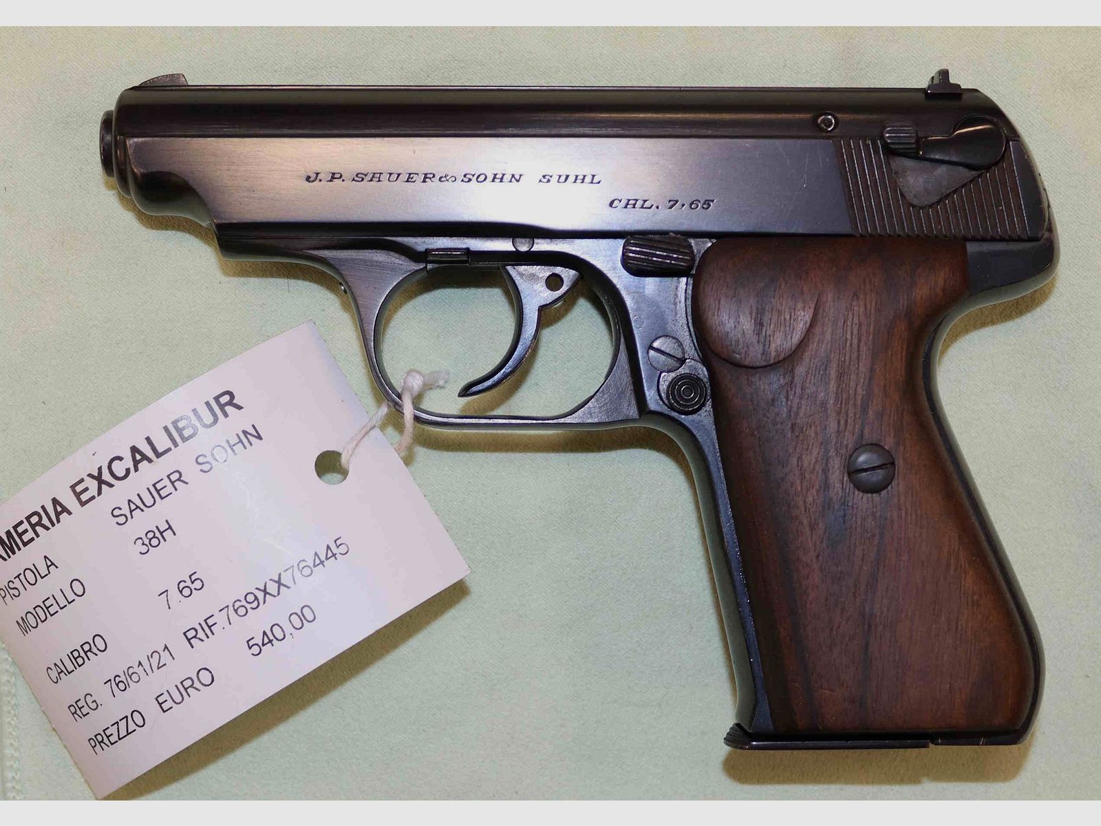 Sauer & Sohn Model 38H Pistol Caliber 7.65, image 1 of 5