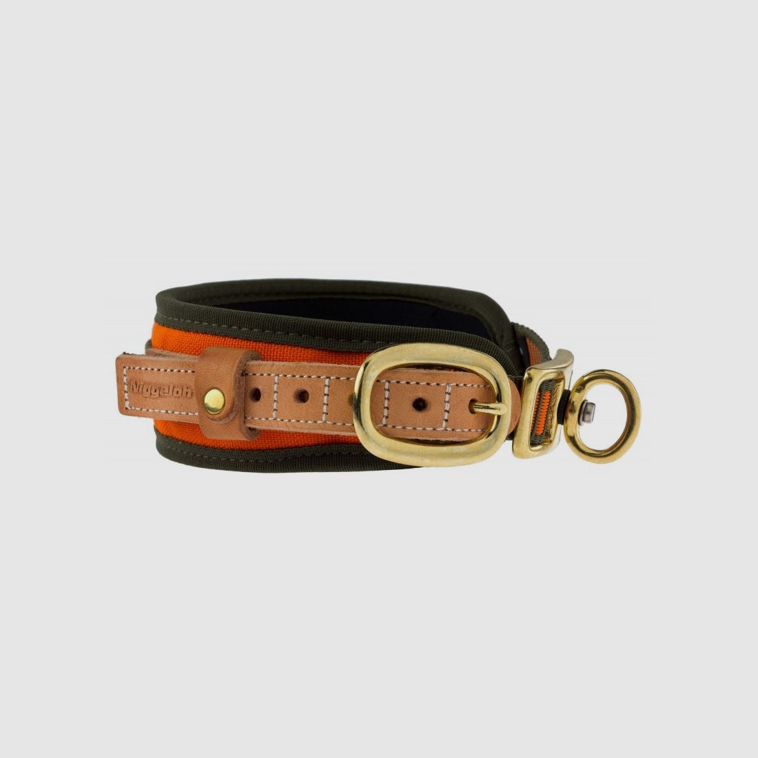 Halsband Blutspurhund Orange Fluoreszierend M 48-60 cm ALU, Bild 1 von 5