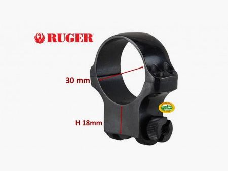RUGER Steel Ring 30 mm Extra High 6B30