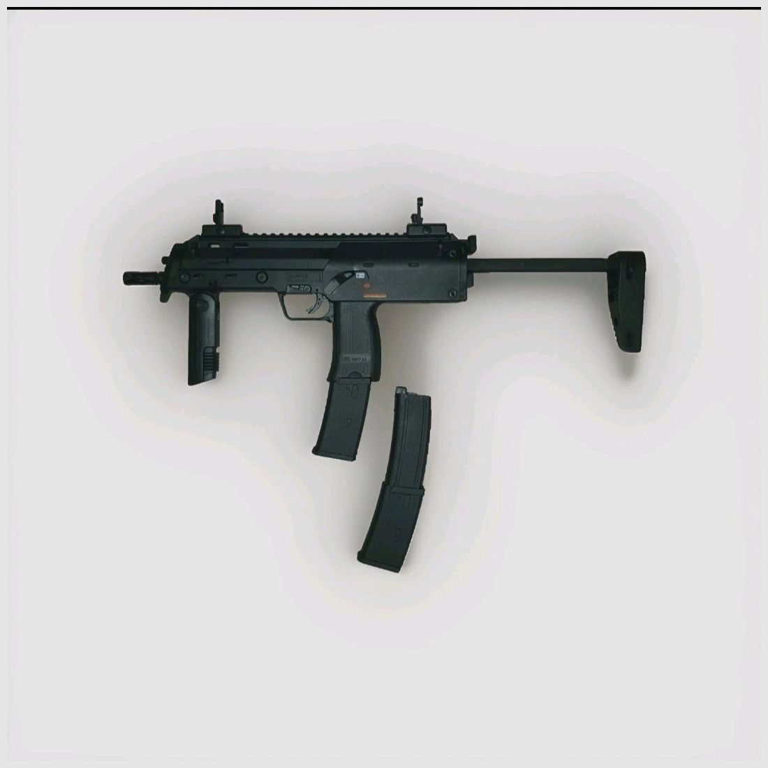 HK/Umarex MP7A1 GBB Airsoftreplica + vervangmagazijn