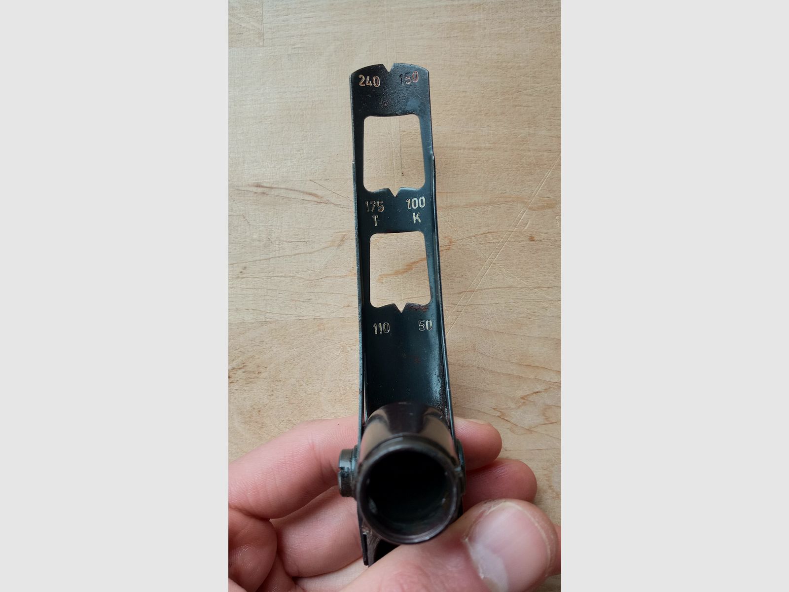 Original Zastava M70 Granatwerfer Visier / Yugo AK Gasblock / Mechanisch einwandfrei, aber Brünierung weitestgehend runter, Bild 8 von 9
